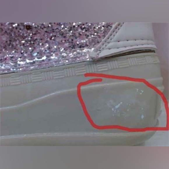 Juicy Couture Talos Glitter Rain Boots sz 6 Blush - Picture 3 of 3